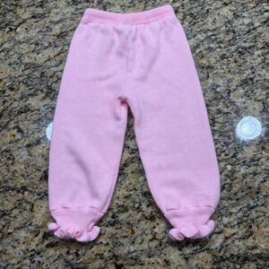 Tiny Town Pink Knit Ruffle Ankle Leggings Toddler Girls Size 18 Months